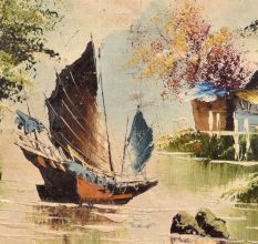 Oil Painting on Cloth and Hard Board