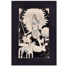 Charcoal Painting Of Kali From Bengali Art