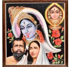Painting Calendar Art Of Kali and Guru From Bengali Art