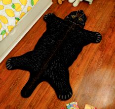 Rug Hand Tufted Woolen Bear Rug For Home Decoration