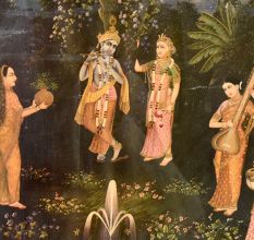 Painting Of Lord Krishna With Cow and Monkey Many more
