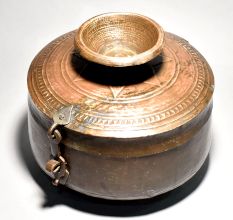 Vintage Jewelry Box Use For Silver In Brass Material