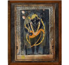 Nathdwara Shrinathji Raat ke Darshan Traditional Paper Painting Framed