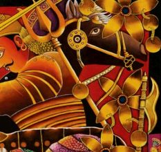 Battle of Haldighati Acrylic on Canvas Historical Painting