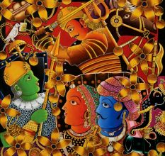 Battle of Haldighati Acrylic on Canvas Historical Painting