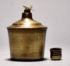 Vintage Brass Lamp from Hyderabad for Decoration