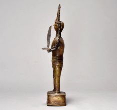Tribal Art Standing Godest From Bastar Art