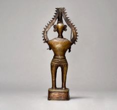 Tribal Art Standing Godest From Bastar Art