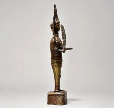 Tribal Art Standing Godest From Bastar Art