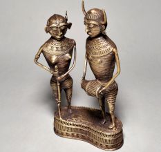 Tribal Art Jungali Figures Male & Female Standing