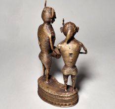 Tribal Art Jungali Figures Male & Female Standing