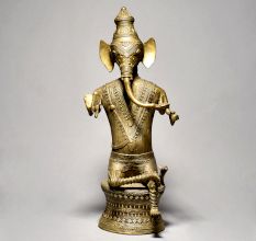 Tribal Art Sitting Lord Ganesh