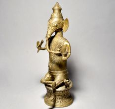 Tribal Art Sitting Lord Ganesh