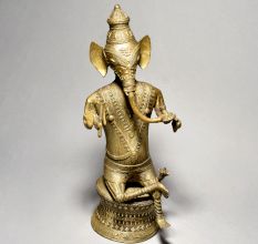 Tribal Art Sitting Lord Ganesh