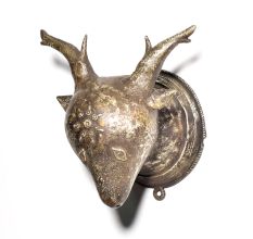 Vintage Tribal Art Deer Head Wall Hanging Art