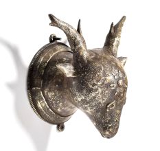 Vintage Tribal Art Deer Head Wall Hanging Art