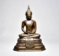 Vintage Budha Sitting In Fine Art
