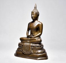 Vintage Budha Sitting In Fine Art