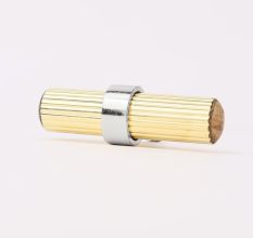 Adjustable Golden Brass and Wooden Tube Drawer Knob