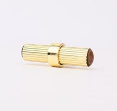 Adjustable Golden Brass and Wooden Tube Drawer Knob