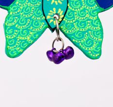 Handmade Wooden Butterfly Wall Hanging - Yellow-Red, Orange-Blue, Pink-Purple, Green-Blue