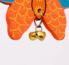Handmade Wooden Butterfly Wall Hanging - Yellow-Red, Orange-Blue, Pink-Purple, Green-Blue