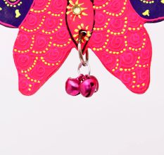 Handmade Wooden Butterfly Wall Hanging - Yellow-Red, Orange-Blue, Pink-Purple, Green-Blue