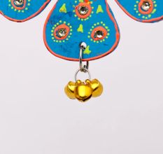 Handmade Wooden Flower Wall Hanging - Red-Yellow, Green-Pink, Blue-Green, Sky Blue-Orange