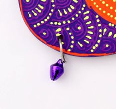 Handmade Wooden Bird Wall Hanging for Home Decor - Red, Purple, Green, Blue