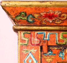 Handmade Wooden Box with Hand-Painted Bird & Fish Motifs