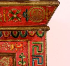 Handmade Wooden Box with Hand-Painted Deity Artwork