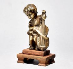 Vintage Girl Playing Violin - English Art Collectible