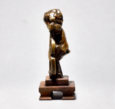 Vintage Girl Playing Violin - English Art Collectible