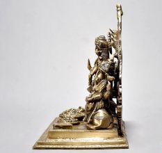 Fine Art Lord Ganesha Lakshmi and Saraswati Brass Figurine