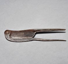 Vintage Iron Nut Cutter Handmade Collectible