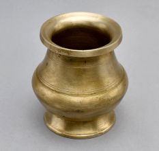 South Indian Brass Holy Water Pot for Flower Decor