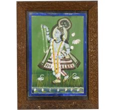 Nathdwara Watercolor Painting of Lord Krishna on Paper