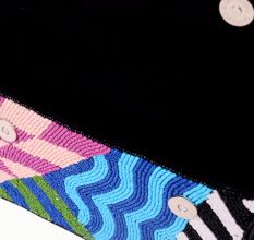 Luxury Handmade Colorful Beaded Shoulder Bag – Geometric Abstract Pattern Purse