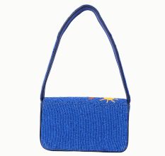 Luxury Handmade Beaded Shoulder Bag – Beach Scene Summer Pattern Purse