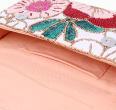 Luxury Colorful Floral Beaded Handbag – Designer Women’s Shoulder Bag