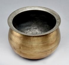 Vintage South Indian Brass Wide Mouth Pot