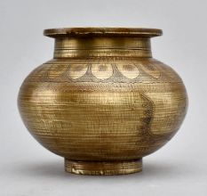 Vintage Pot with Carvings and Animal Spout