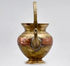 Small Pot with Two Metals, Spout, and Handle from Himalayan Art