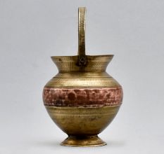 Small Pot with Two Metals, Spout, and Handle from Himalayan Art