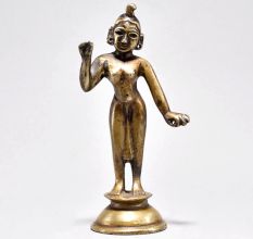 Vintage Brass Hindu Deity Statue