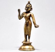 Vintage Brass Hindu Deity Statue
