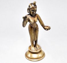 Vintage Brass Hindu Deity Statue