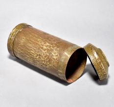 Antique Brass Tobacco and Lime Pot