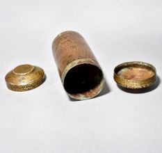 Antique Brass Tobacco and Lime Pot