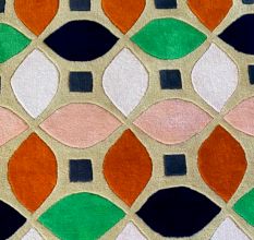 Hand Tufted Wool Geometric Rug